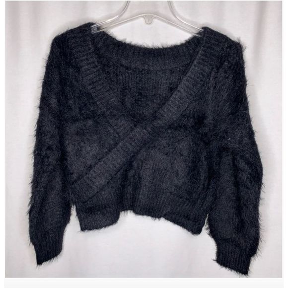 UO Elsa Fuzzy Surplice-back Sweater-SM & Lrg -NWOT - Picture 6 of 7